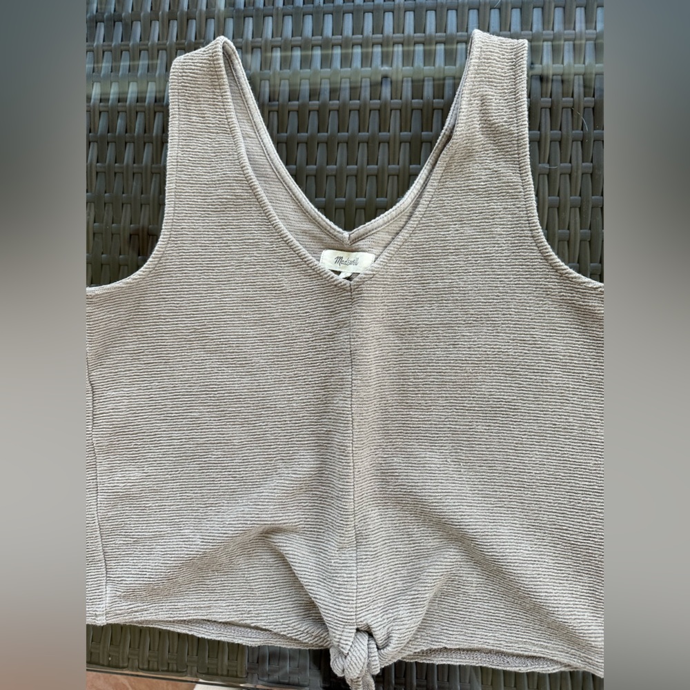 Light Brown madewell knotted tank
